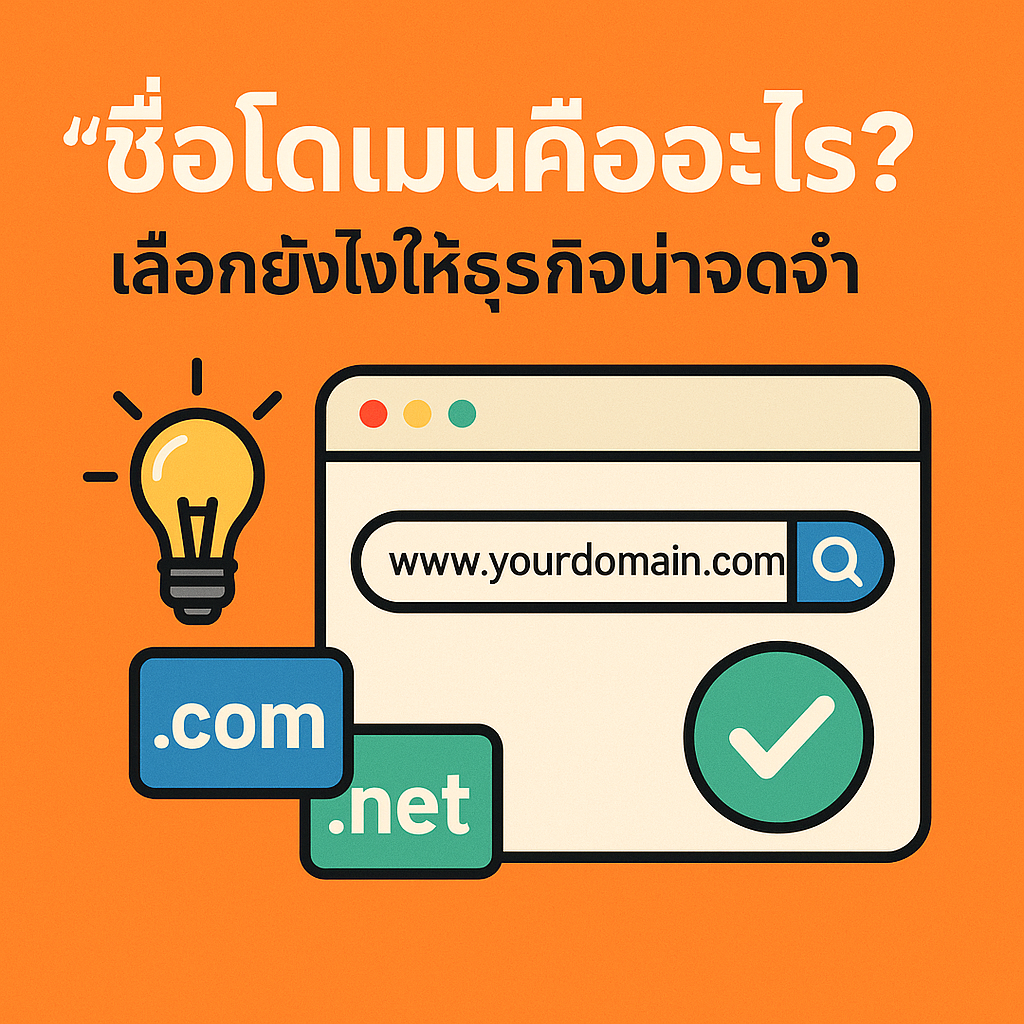 ชื่อโดเมนคืออะไร?